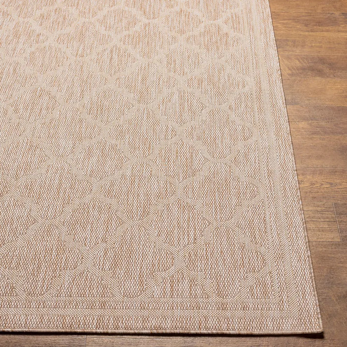 Tuareg Vintage Beige Ivory Traditional Boho In & Outdoor JuteLook Rug TRG2373