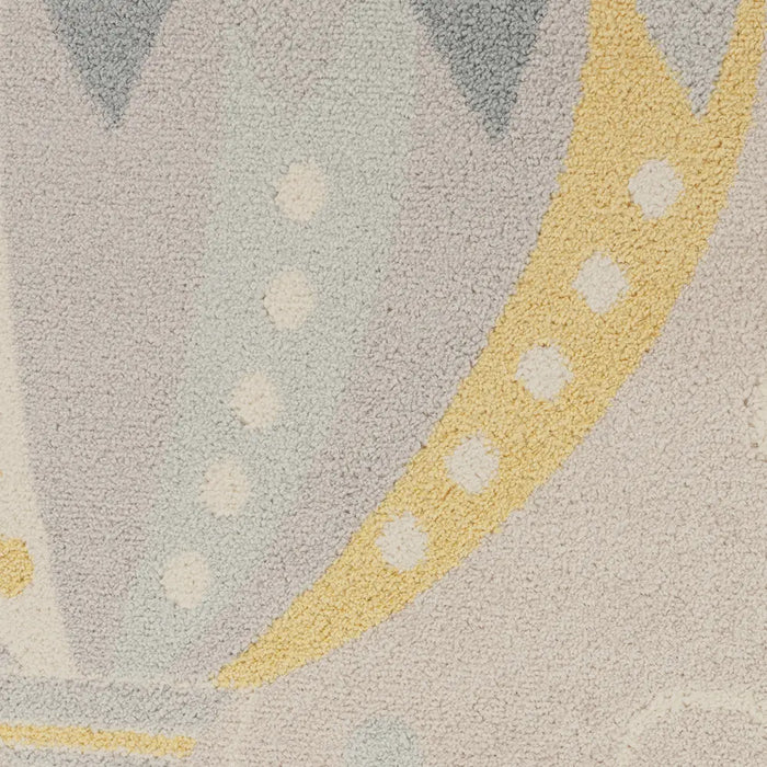 Monty Kids Modern Multicolour/Grey Bedroom Rug AKR2360