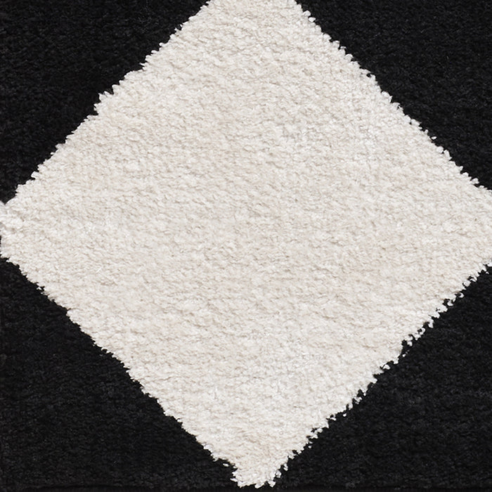 Tivoli Washable Modern High Pile Diamond Pattern EDRV2305 Rug