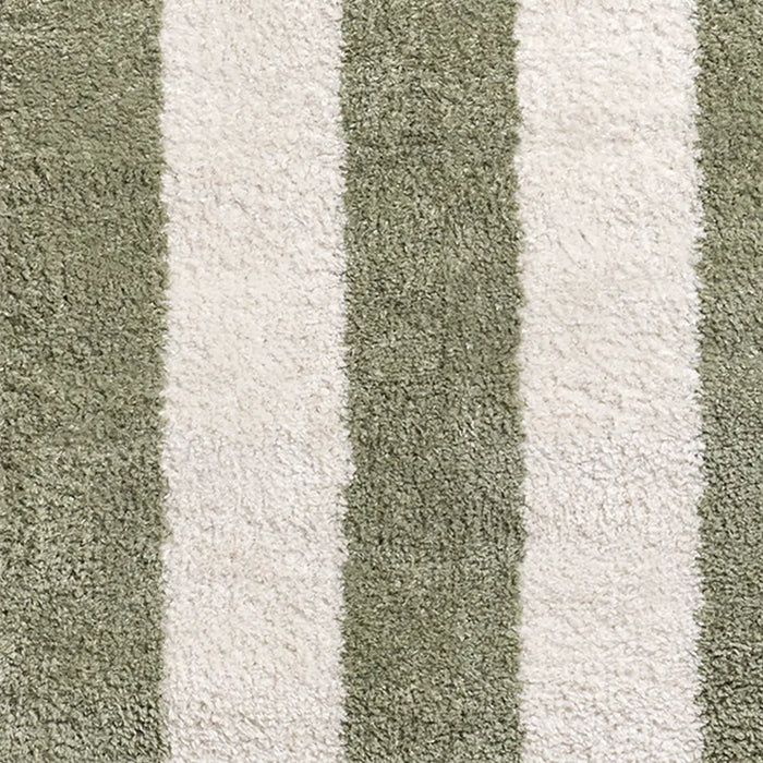 Fossay Shag Washable Modern High Pile Striped FSG2346 Rug