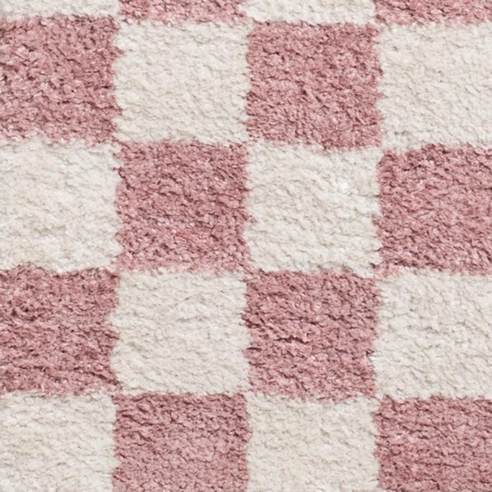 Fossay Shag Washable Modern High Pile Checkered FSG2354 Rug