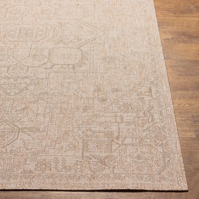 Tuareg Vintage Beige Ivory Traditional Boho In & Outdoor JuteLook Rug TRG2392