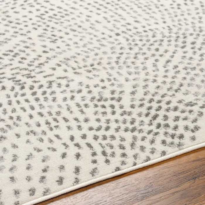 Yonina Scandi  Modern Beige/Grey Polka Dot Area Rug PSS2365