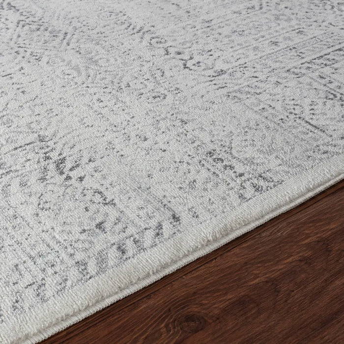 Dania Vintage Oriental Boho Grey/Ivory Rug FSA2386