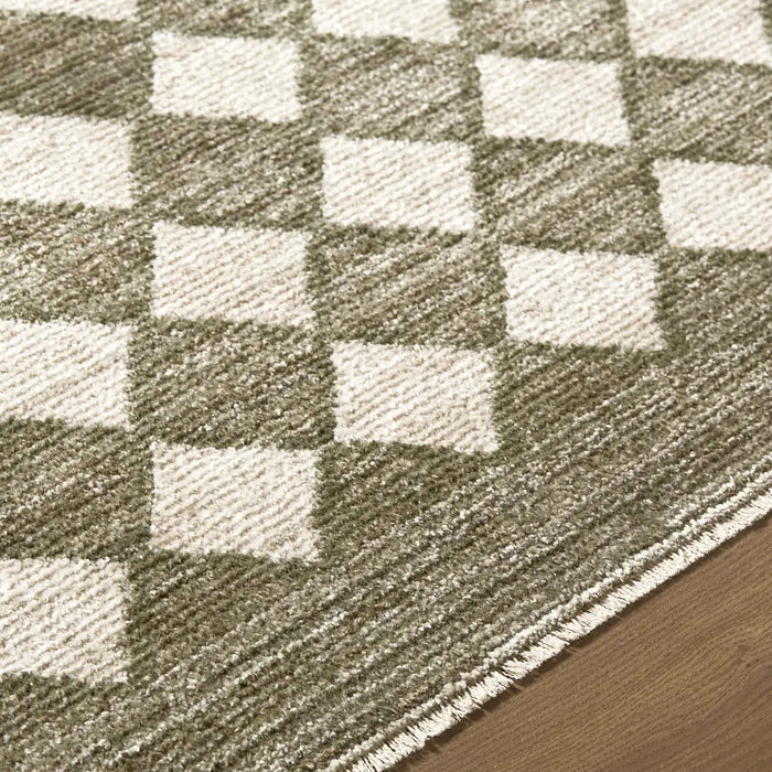 Galey Alix Myrtle Avenue VII Geometric Diamond Pattern Fringe GAMY2306 Rug