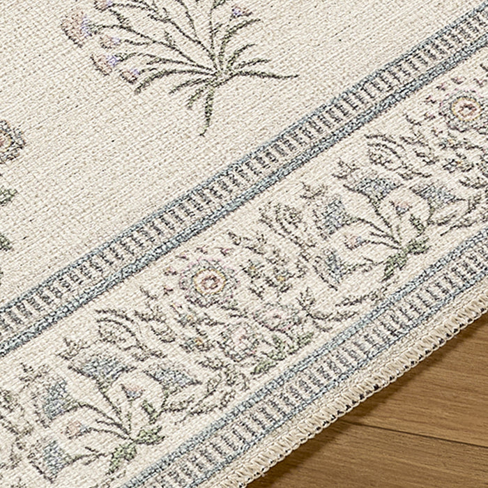 Thistle Washable Modern Floral THT2301 Rug