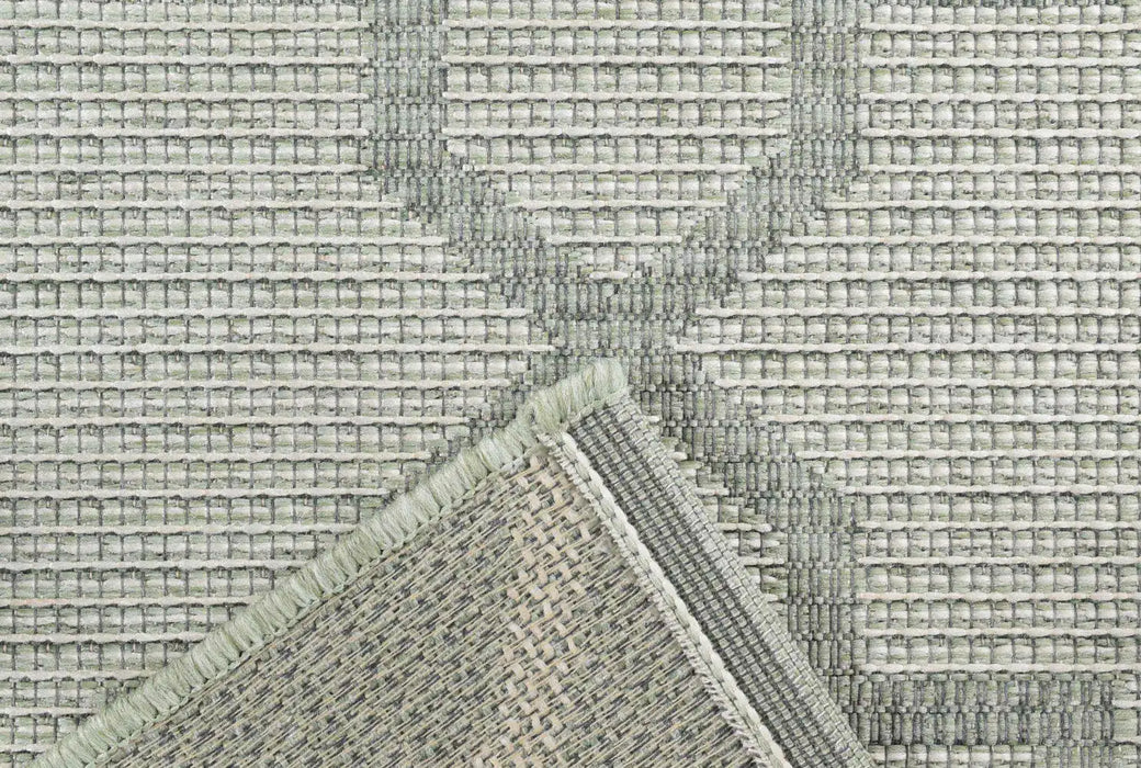 Mastercraft newquay 96003 4001 Green Living Room Geometric Rug.