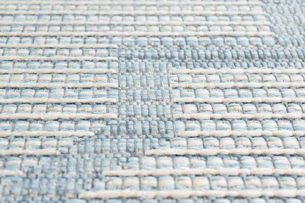 Mastercraft newquay 96003 5001 Blue Living Room Geometric Rug.