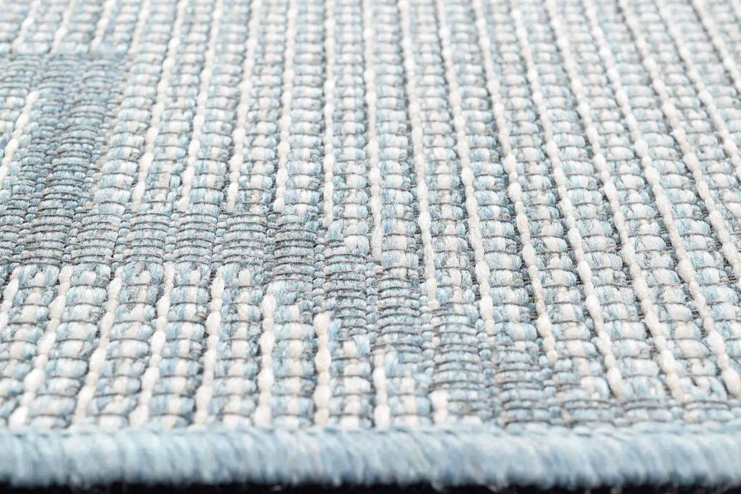 Mastercraft newquay 96003 5001 Blue Living Room Geometric Rug.