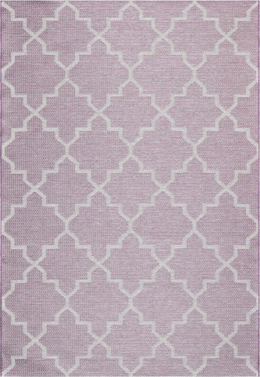 Mastercraft newquay 96003 8007 Purple, Multicoloured Living Room Geometric Rug.