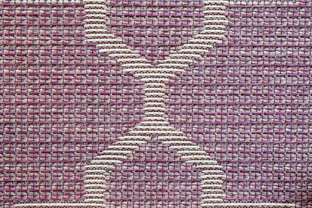 Mastercraft newquay 96003 8007 Purple, Multicoloured Living Room Geometric Rug.