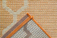 Mastercraft newquay 96003 8008 Orange Living Room Geometric Rug.