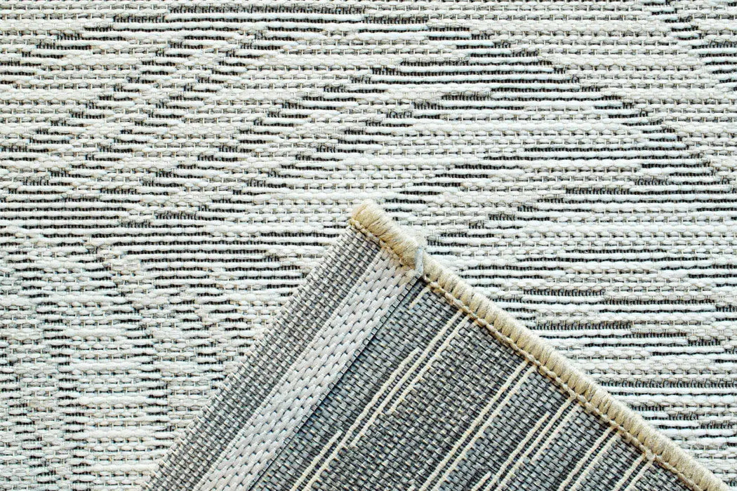 Mastercraft newquay 96014 3011 Grey Living Room Geometric Rug.