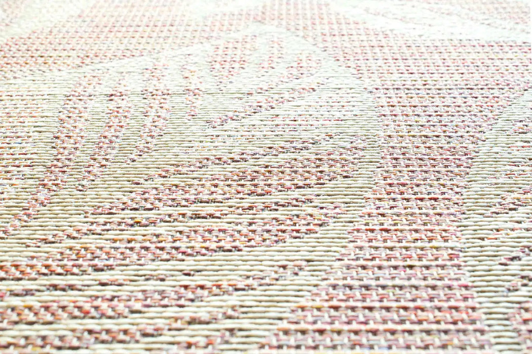 Mastercraft newquay 96014 8002 Multicoloured, Pink Living Room Geometric Rug.