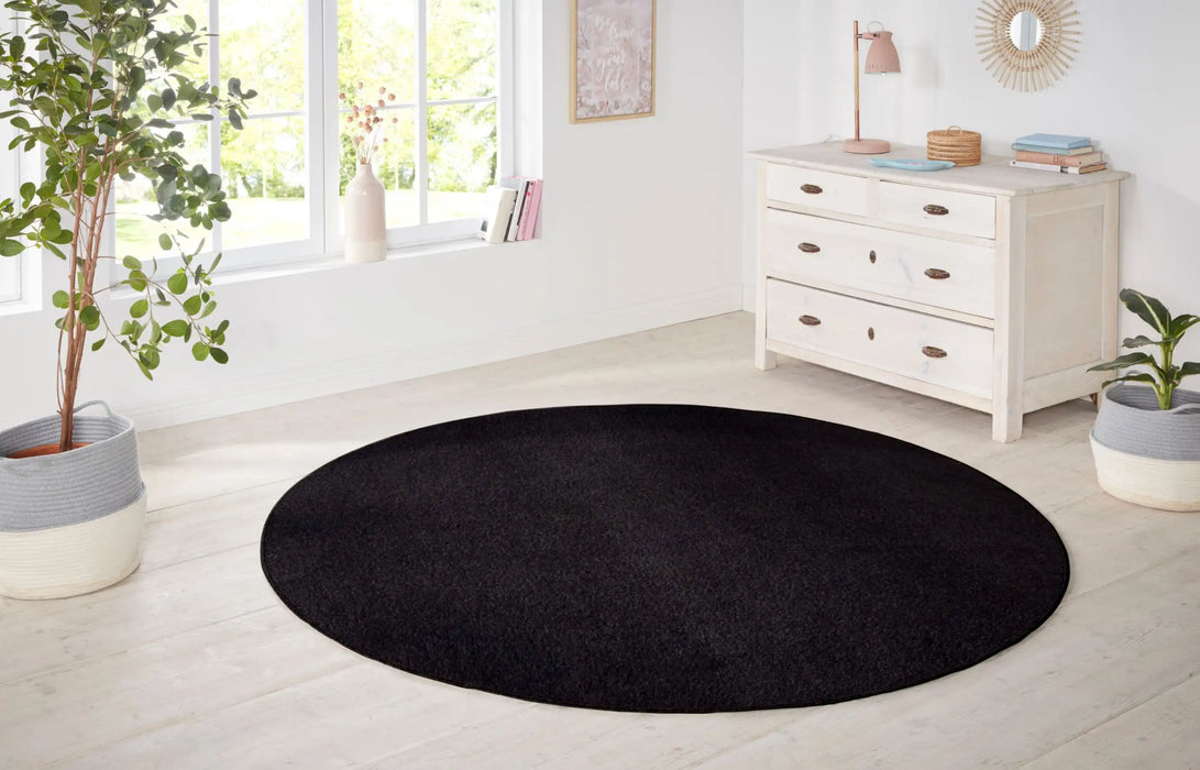 Hanse Home nasty black Black Living Room  Rug.