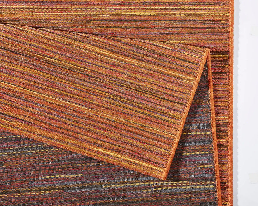 NorthRugs lotus meliert terra Orange, Red Living Room  Rug.