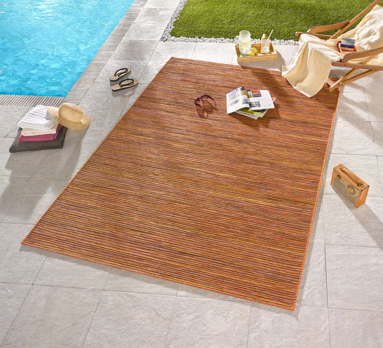 NorthRugs lotus meliert terra Orange, Red Living Room  Rug.