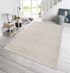 NorthRugs meadow raute grey cream Grey Living Room Striped Rug.