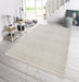 NorthRugs meadow raute grey cream Grey Living Room Striped Rug.