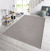 NorthRugs meadow coin black Black Living Room Striped Rug.