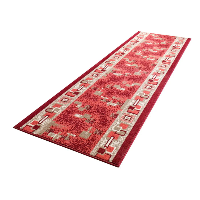 Hanse Home basic cube red Red Living Room Geometric Rug.