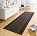 Hanse Home basic band brown Brown Living Room Geometric Rug.