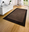 Hanse Home basic band brown Brown Living Room Geometric Rug.