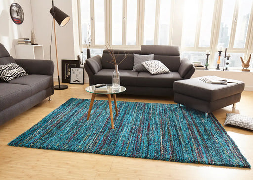 Mint Rugs nomadic hh 102691 blue Blue Living Room Moroccan Rug.