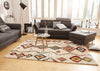 Mint Rugs nomadic hh 102693 cream Multicoloured, Cream Living Room Moroccan Rug.