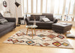 Mint Rugs nomadic hh 102693 cream Multicoloured, Cream Living Room Moroccan Rug.