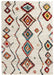 Mint Rugs nomadic hh 102693 cream Multicoloured, Cream Living Room Moroccan Rug.