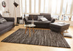 Mint Rugs nomadic hh 102695 dark grey Grey Living Room Moroccan Rug.