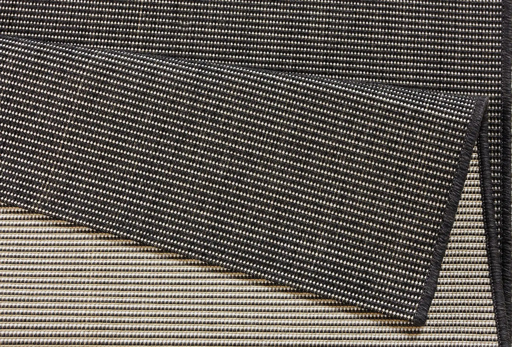 NorthRugs meadow match black Black Living Room Striped Rug.
