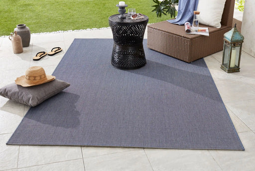 NorthRugs meadow match blue Blue Living Room Striped Rug.