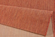 NorthRugs meadow match terracotta Orange, Red Living Room Striped Rug.