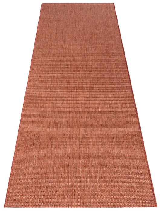 NorthRugs meadow match terracotta Orange, Red Living Room Striped Rug.