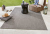 NorthRugs meadow match anthracite Grey Living Room Striped Rug.
