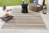 NorthRugs meadow strap beige Beige Living Room Striped Rug.