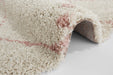 Mint Rugs allure hash cream rose Ivory, Pink Living Room  Rug.