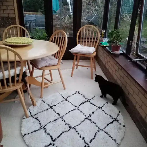 Photo by Gloria J., | Mint Rugs allure hash cream black Living Room  Rug.