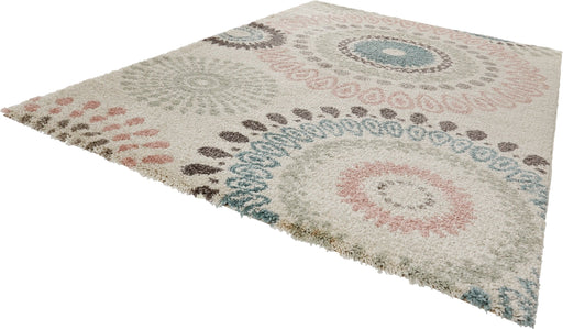 Mint Rugs allure globe cream Grey, Ivory, Multicoloured Living Room  Rug.