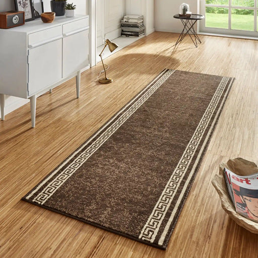 Hanse Home basic casa brown Brown Living Room Geometric Rug.