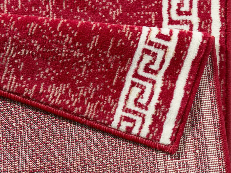 Hanse Home basic casa red Red Living Room Geometric Rug.