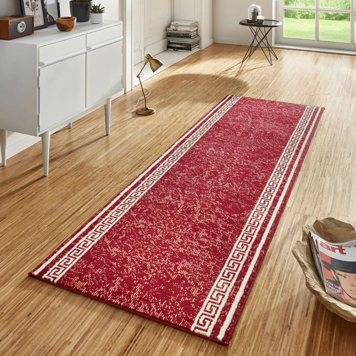 Hanse Home basic casa red Red Living Room Geometric Rug.