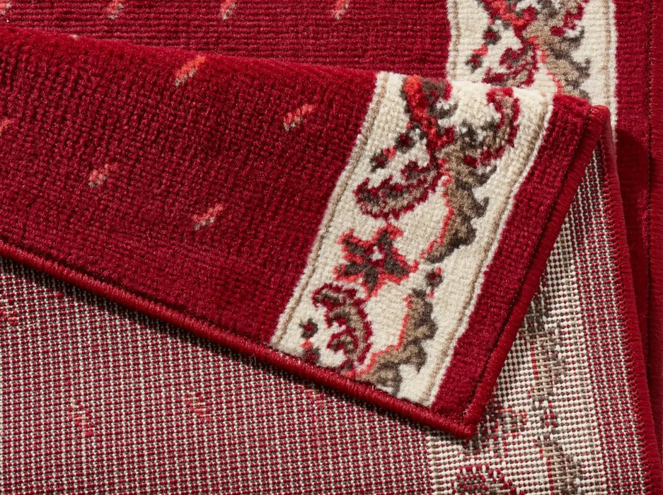 Hanse Home basic floret red Red Living Room Geometric Rug.