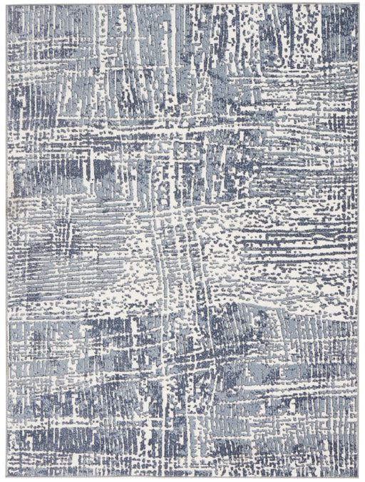 Nourison urban decor urd01 slate ivory Ivory Living Room Geometric Rug.