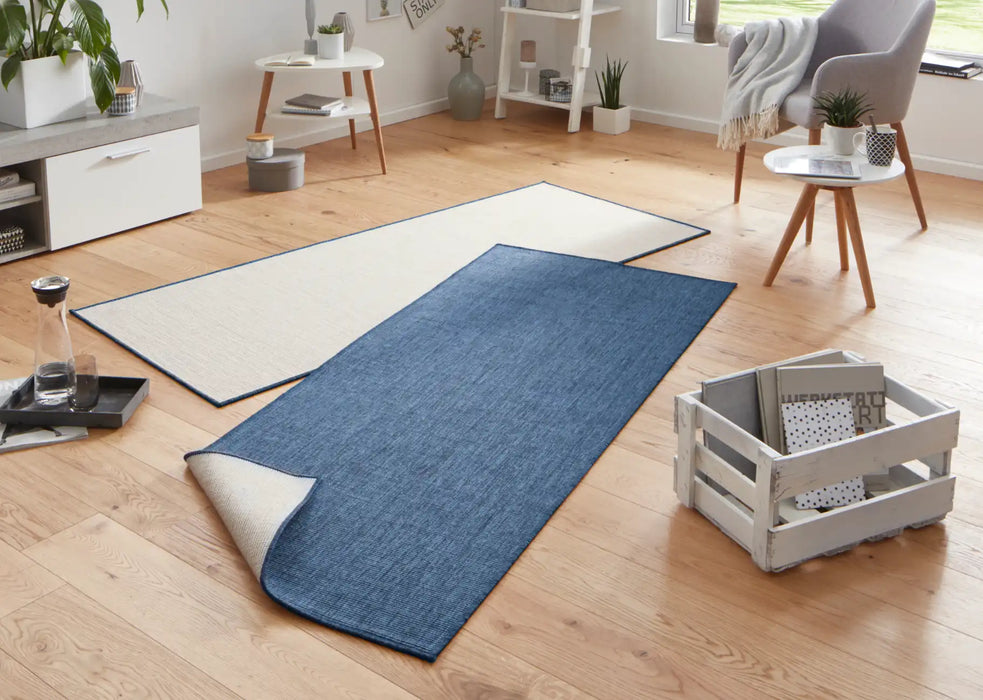 NorthRugs twin 103100 blue cream Blue, Cream Living Room  Rug.