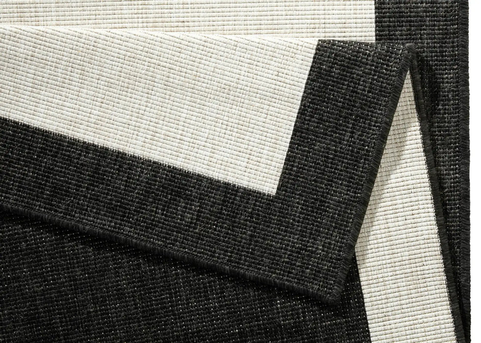 NorthRugs twin 103105 black cream Black, Cream Living Room  Rug.