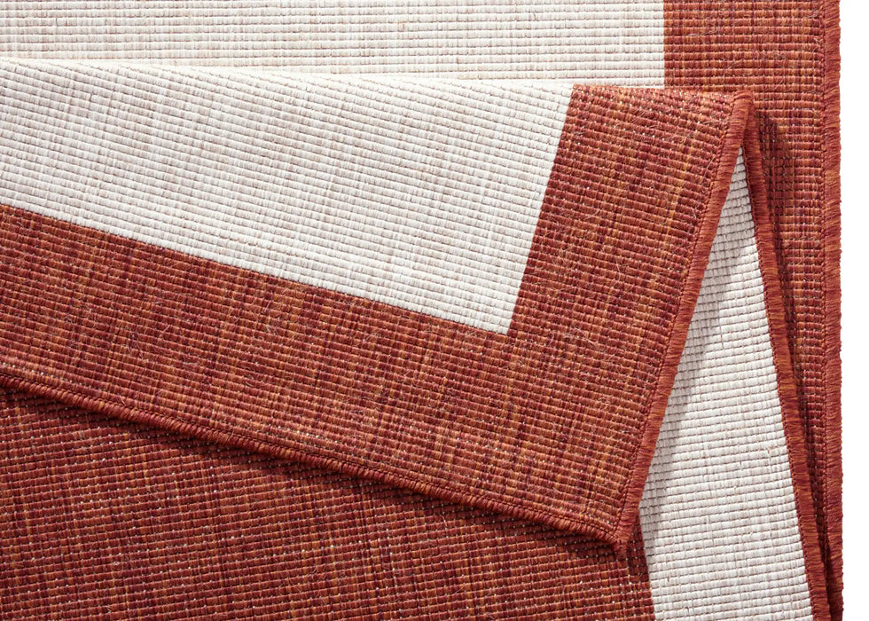 NorthRugs twin 103106 terra cream Orange, Red, Cream Living Room  Rug.