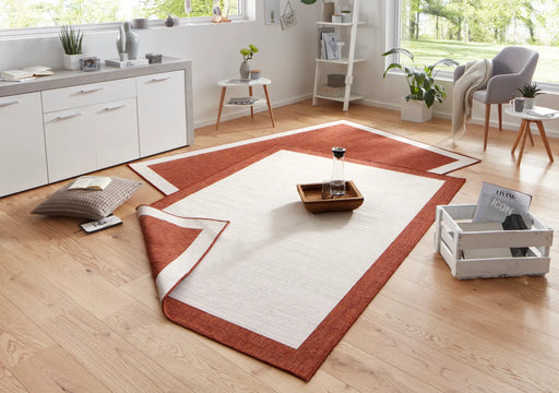 NorthRugs twin 103106 terra cream Orange, Red, Cream Living Room  Rug.